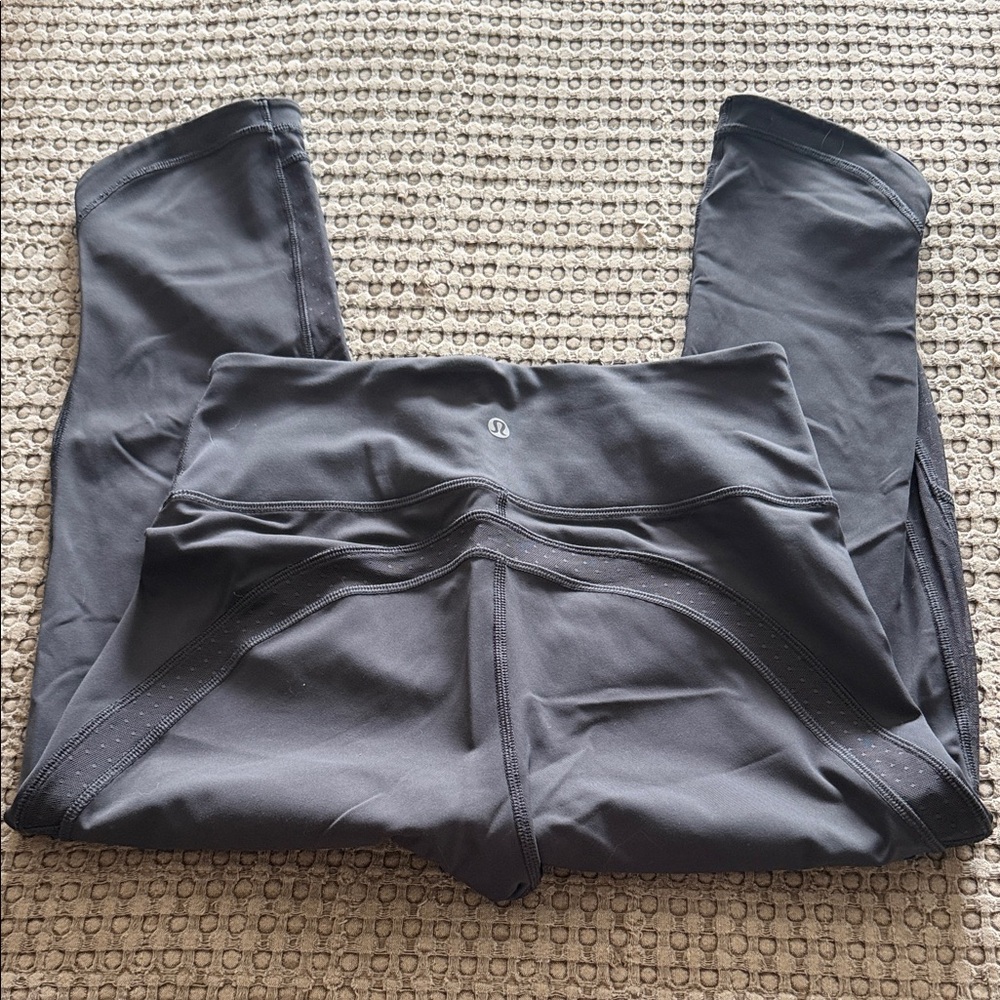 Lululemon Athletica Dark Gray High-Waisted Leggings - Picture 2 of 4